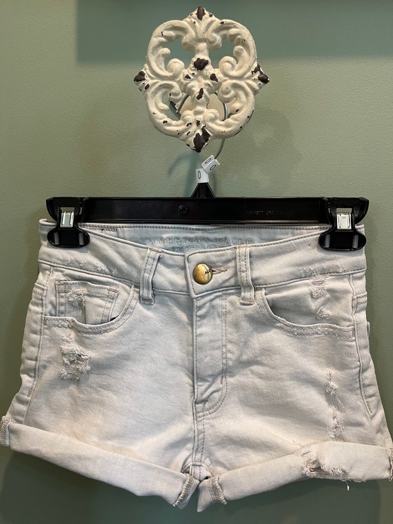 american eagle high rise shortie