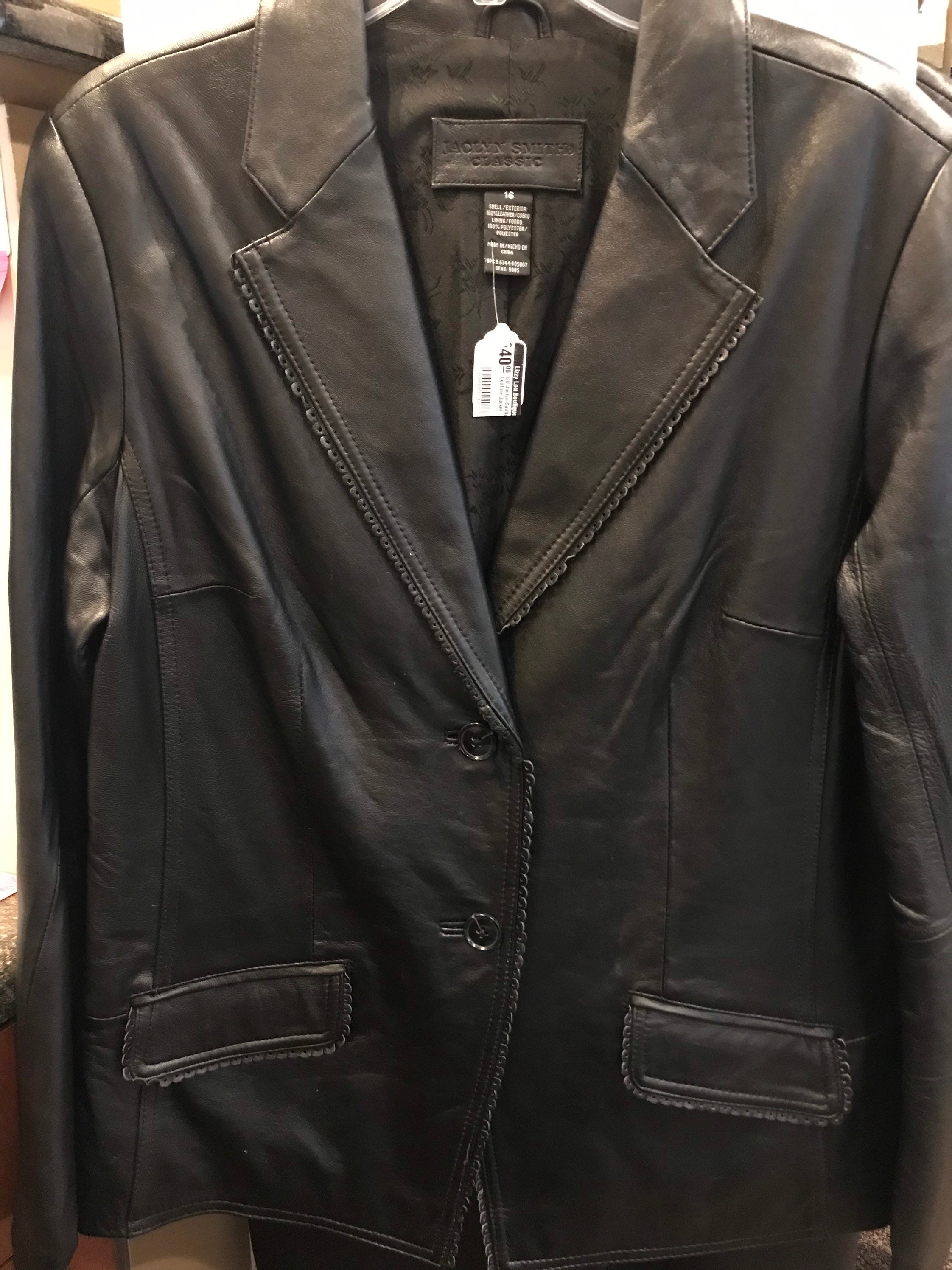 Jaclyn smith classic leather jacket online