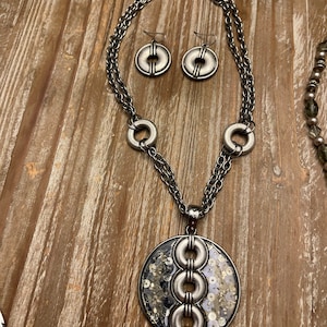 Lia Sophia necklace and earrings set.