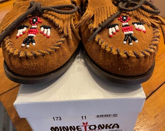 Minnetonka Deerskin Beadeu Moccasins - Etsy