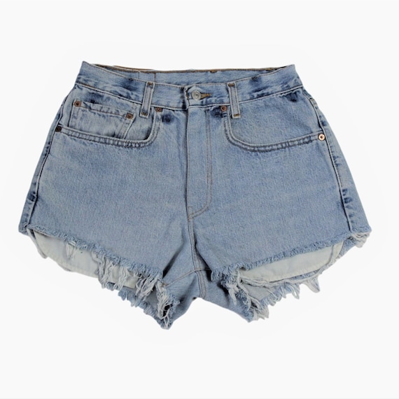 Upcycled Vintage Levi's Denim Shorts -size 00 Through