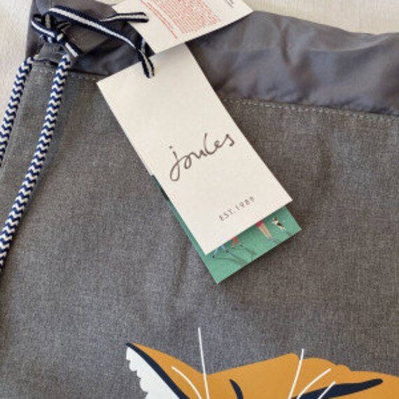 Gray Wild Cat Active Canvas drawstring bag - image 3