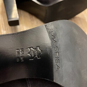 NWOT black leather Via Spiga boots -size 9
