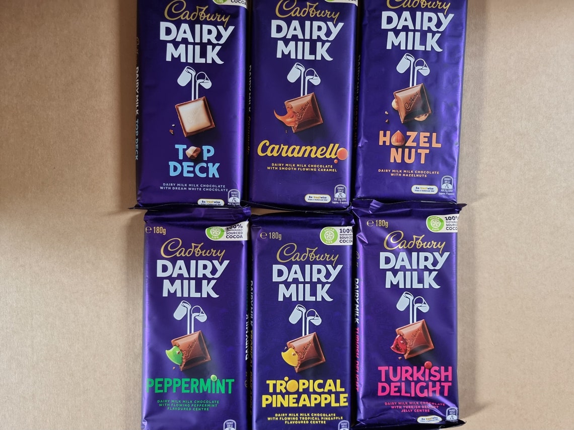 NEW Australian Cadbury Chocolates Dariy Milk Etsy