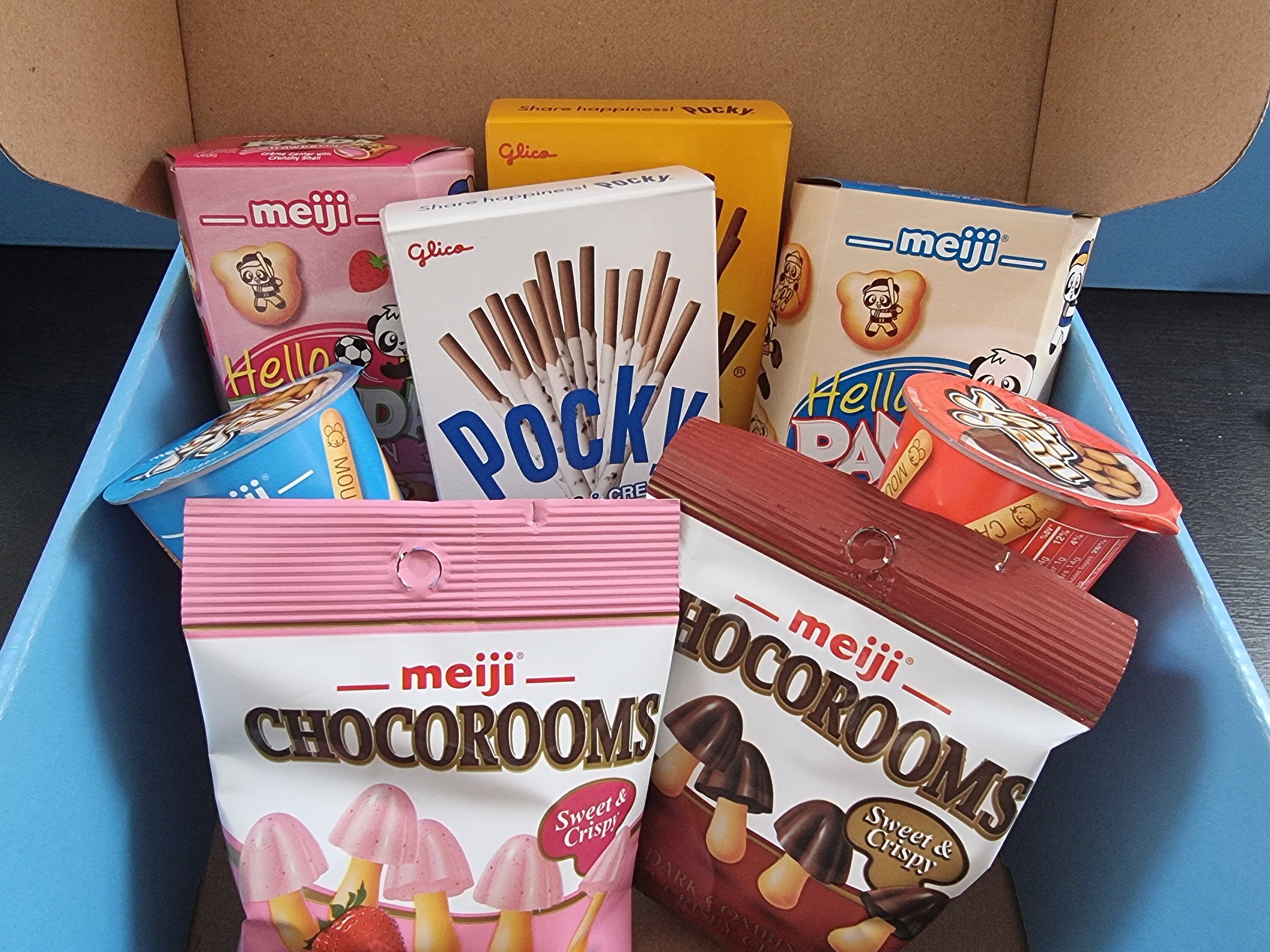 Japanese Sweets Snacks Asian Hamper Box Meiji Yan Yan Hello Etsy