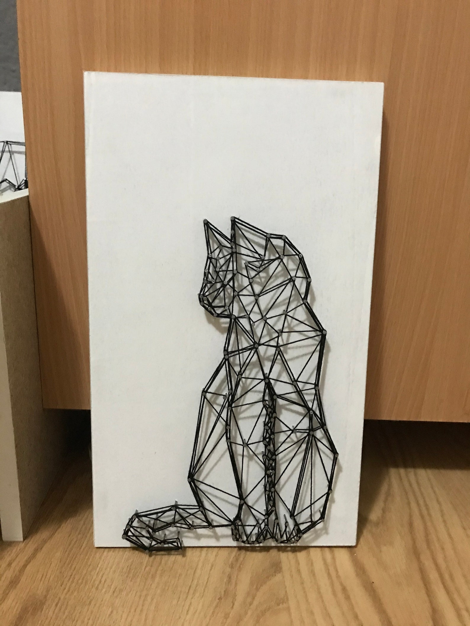 Cat String art Wall decor Etsy