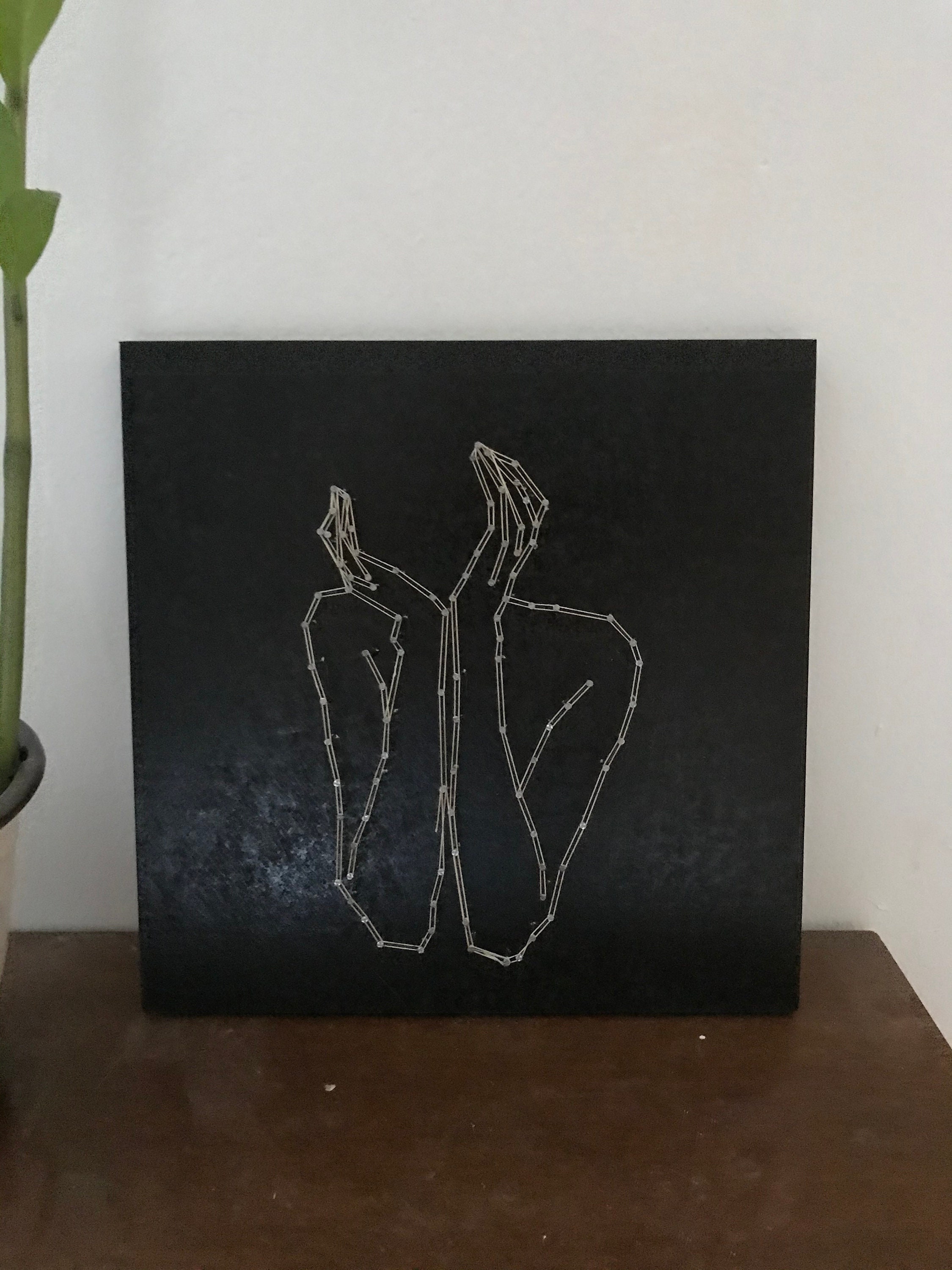 Hands String art Wall decor Etsy