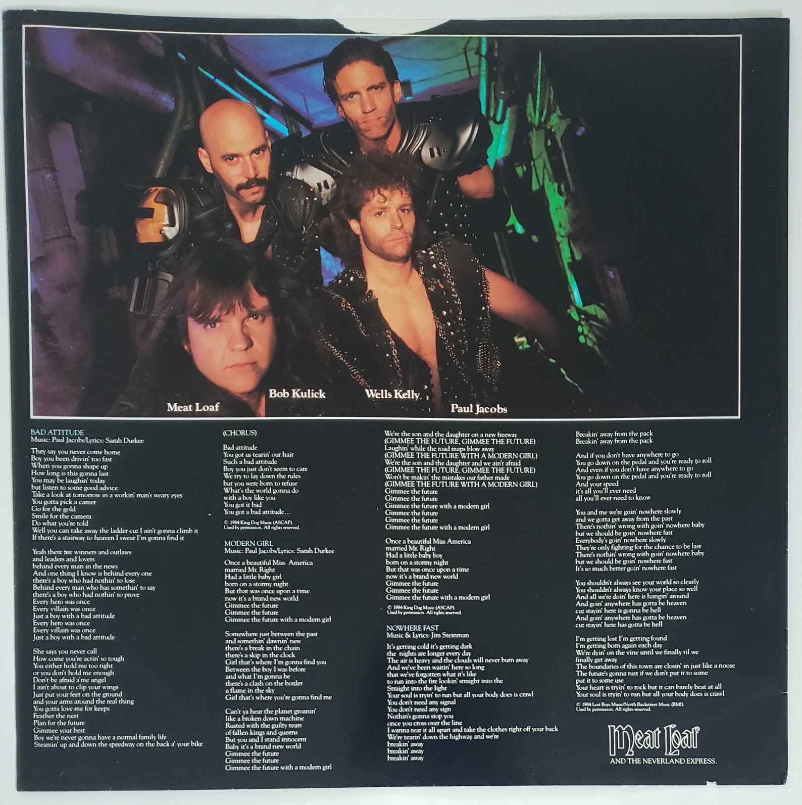 Meat Loaf Bad Attitude RCA Victor AFL 15451 1985 LP in Shrink Etsy