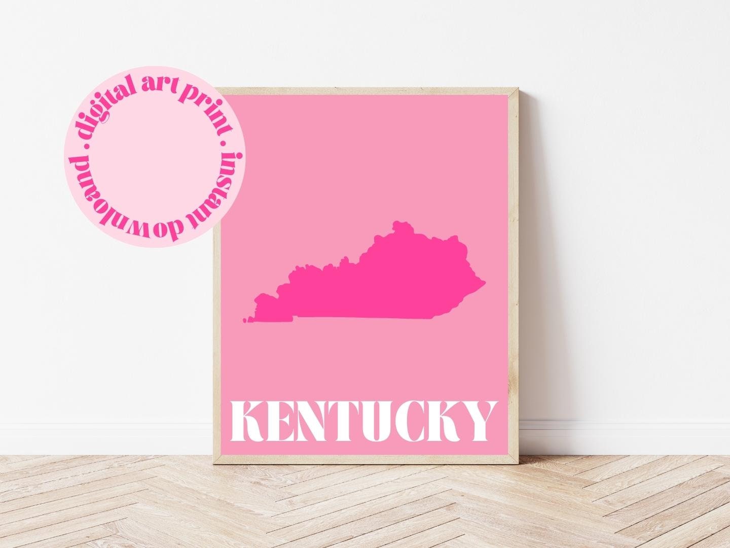 Kentucky State Art Print Home State Modern Wall Art Kentucky Etsy