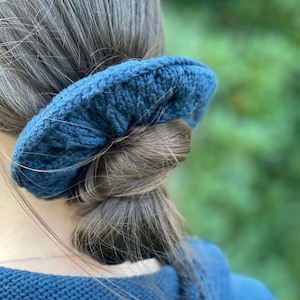 Knitting Pattern - Eyelet Stripe Scrunchie
