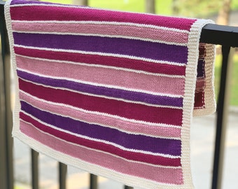 Knitting Pattern - Magical Stripes Blanket