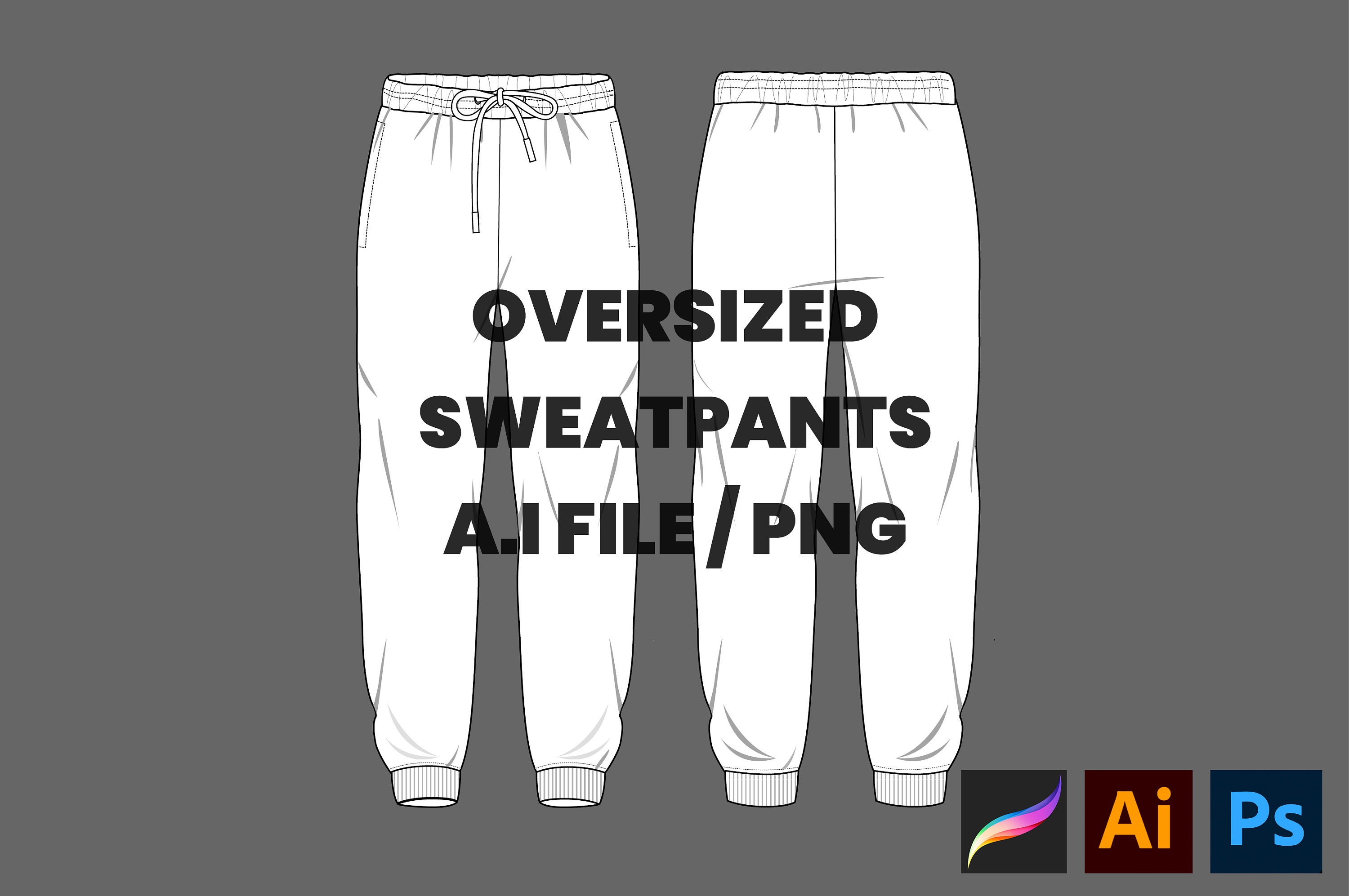 Blank Sweatpants Template Blank Sweatpants Template
