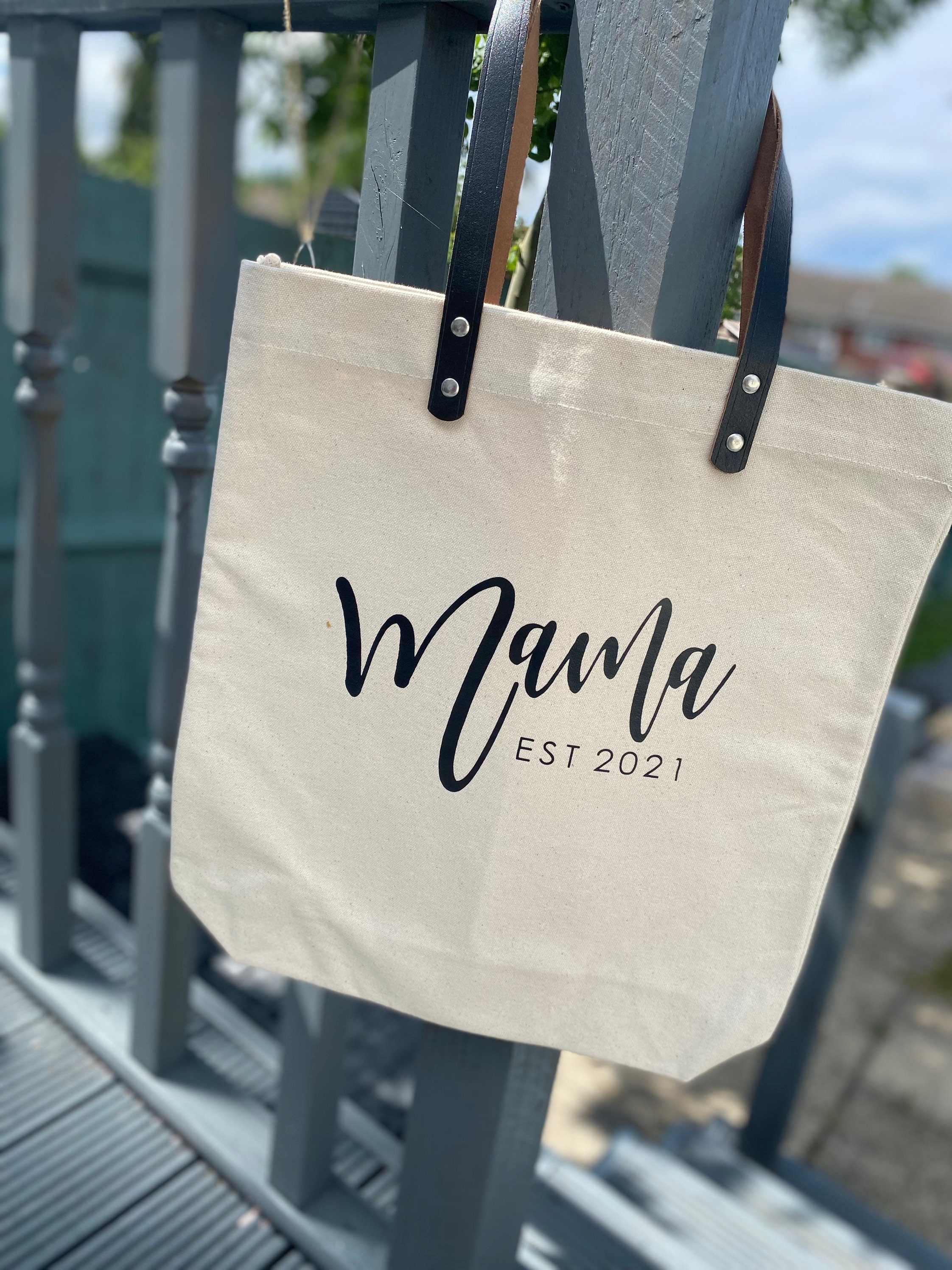 Personalised Mama EST Tote Bags New Mama Gift New Mother Etsy