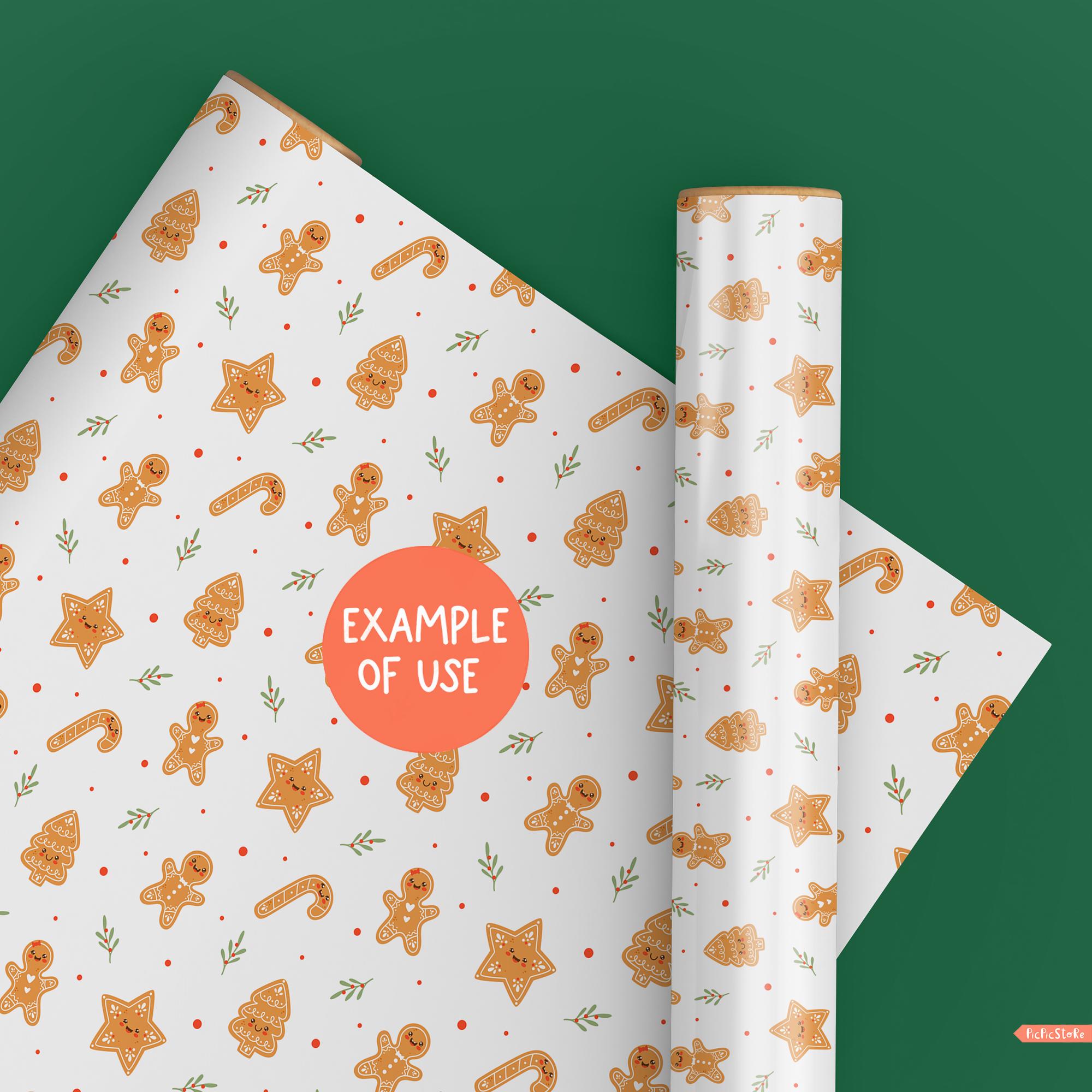 Seamless Gingerbread Pattern, Digital Christmas Paper With Gingerbread ...