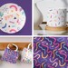 10 Modern Geometric Shapes Seamless Patterns, Abstract Shapes Digital ...
