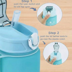 Kpop Demon Hunters Water Bottle, Gradient Letter, 750ml Girls Drinking Bottle image 5