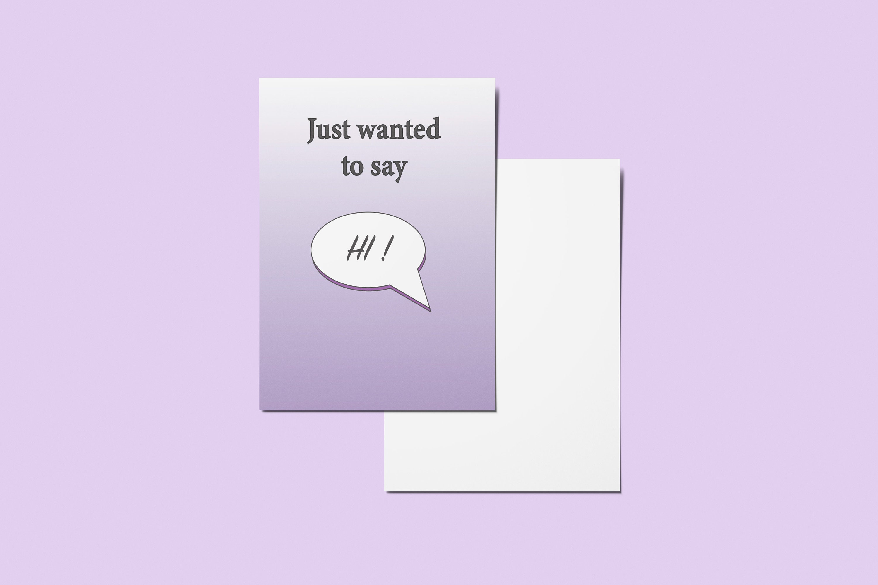 Just Want to Say Hi - Etsy