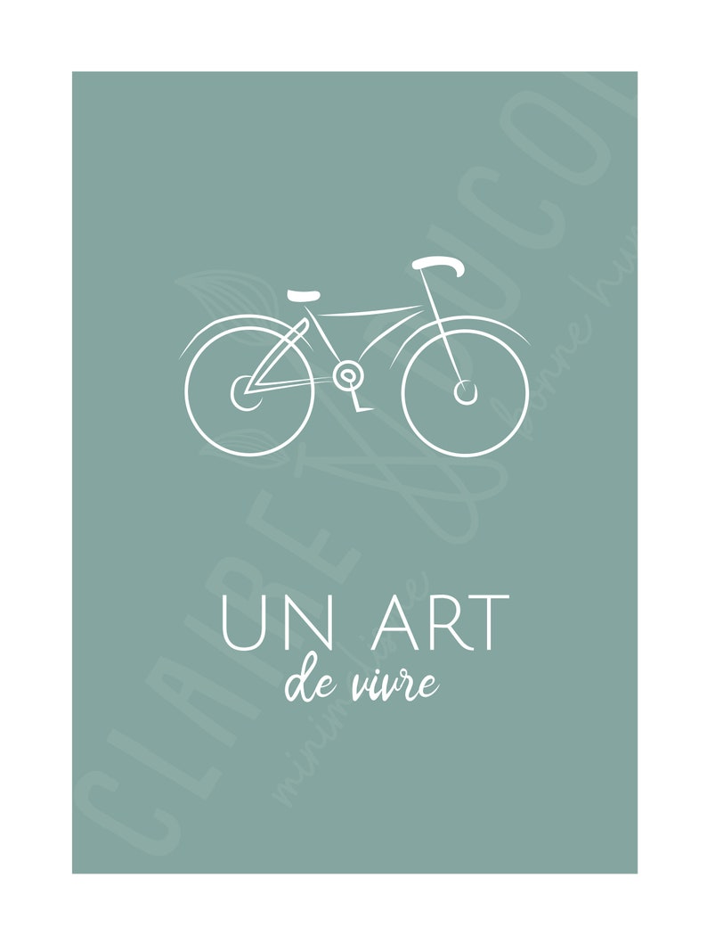 Printed poster Bicycle image 2