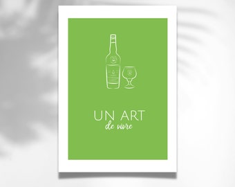 Chartreuse wall poster