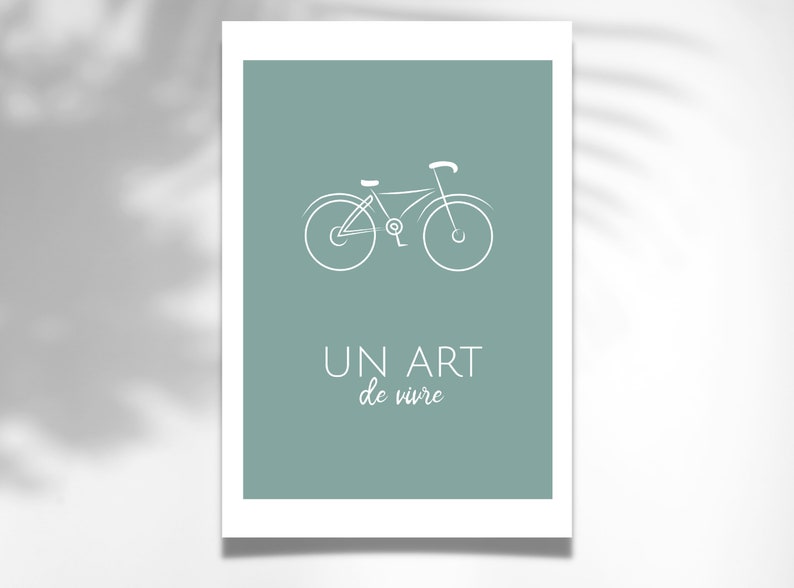 Printed poster Bicycle image 1