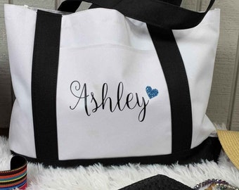 Bridesmaid Tote Bags, Personalized Bridesmaid Gift, Bridal Party Gift Bags, Gift idea for maid of honor
