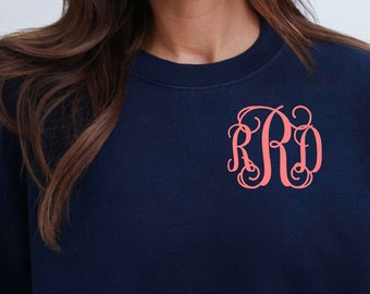 Personalized Monogrammed Crewneck Sweatshirt - Perfect Gift for Her!