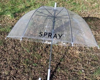 Personalized Clear Dome Umbrella, Custom umbrella with name, Sorority Sister Gift, Gift Idea for Her, Easter Gift Idea