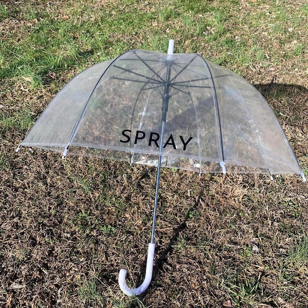 Personalized Clear Dome Umbrella, Custom umbrella with name, Sorority Sister Gift, Gift Idea for Her, Easter Gift Idea