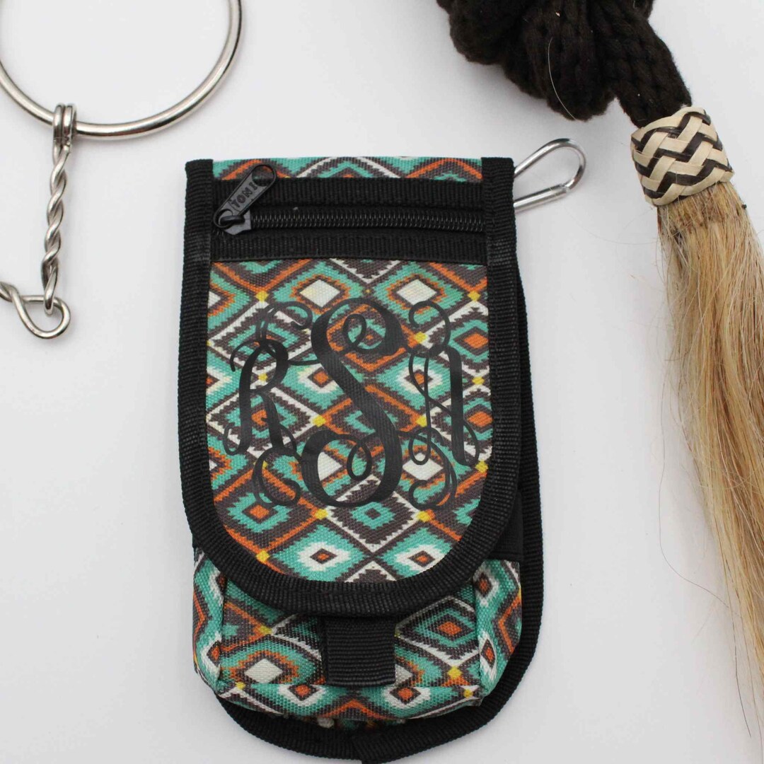 Monogrammed Aztec Design Cell Phone Case for Horseback Riding