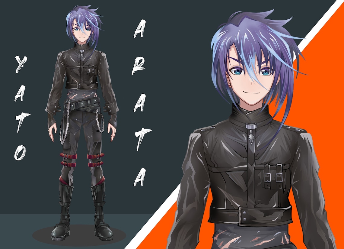 V tuber VTuber Commission Design Illustration Live2D Etsy