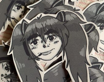 THIS MIKU ~ weirdcore internet horror sticker ~ vocaloid inspired