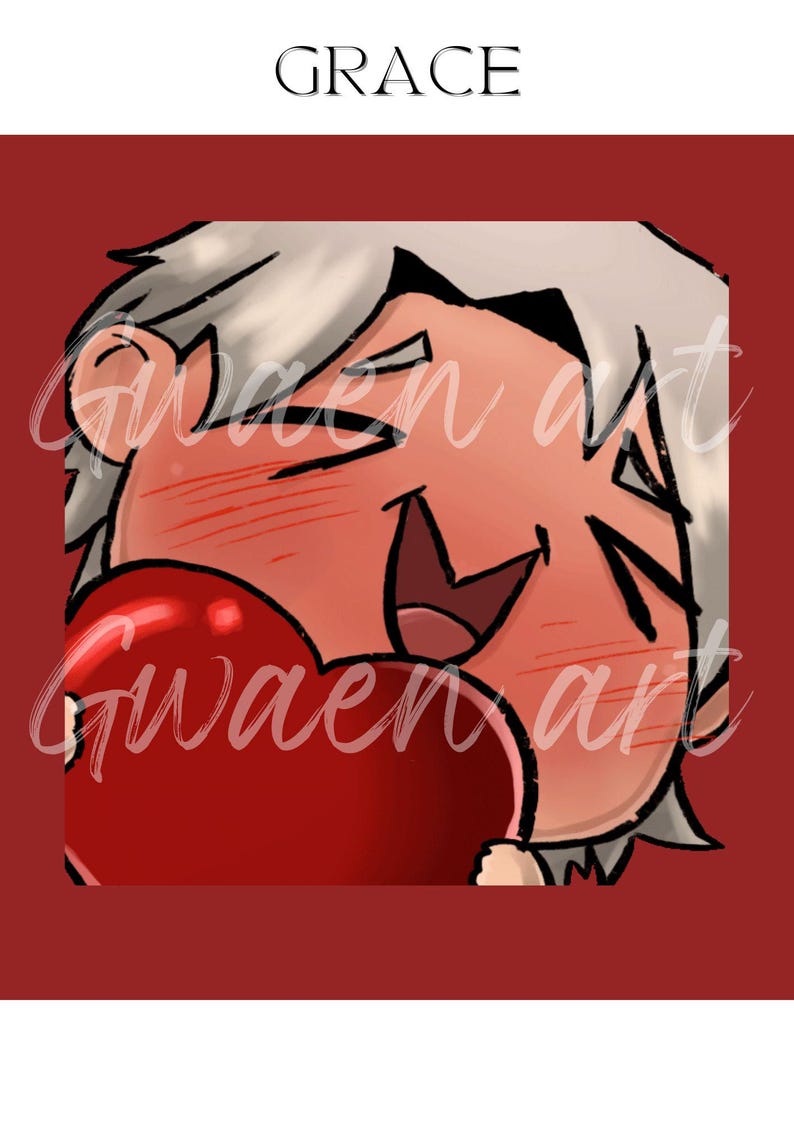Emotes Grace Chibi Love - Emoticonos de Twitch Resident Evil Requiem (descarga digital) imagen 1