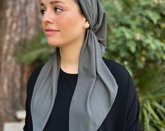 Classic Jersey Ribbed Pretied Forest Green (with Velvet Grip)