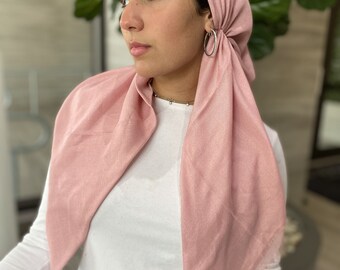 Cotton Scarf Cotton Hijab Bubblegum Pink Shawl Pink Cotton Scarf Premium Cotton Hijab Winter Cozy Cotton Scarf Cover up
