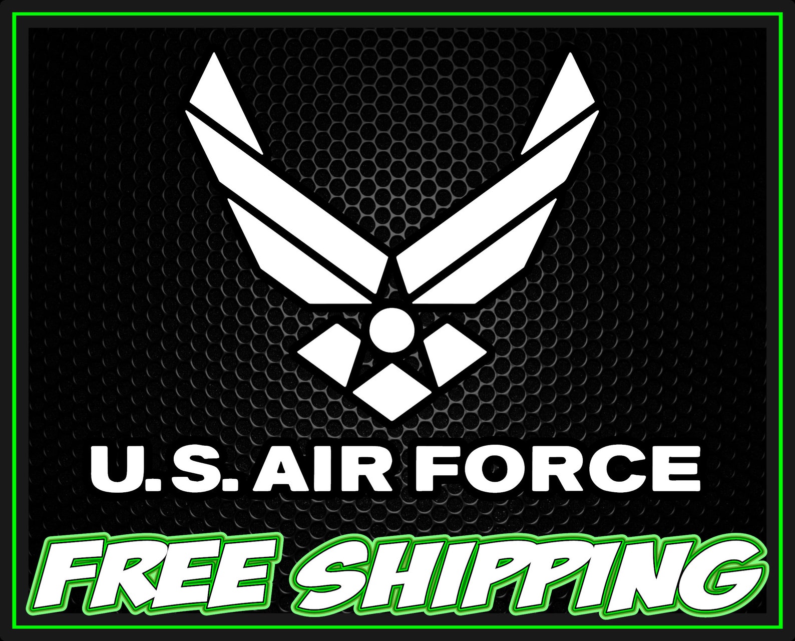 US Air Force Decal USAF Car Truck Motorcycle Window Decal Etsy