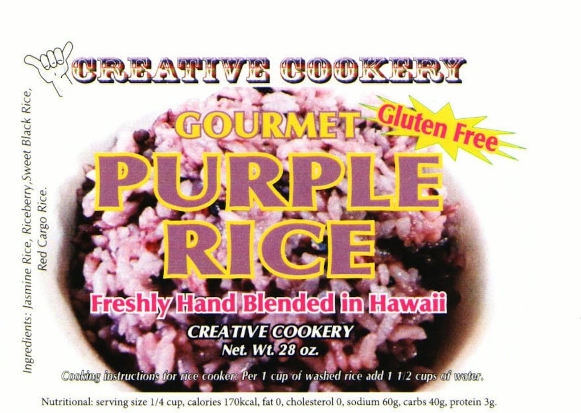Creative Cookery Gourmet Purple Rice 20.oz x8 Bags Total of Etsy