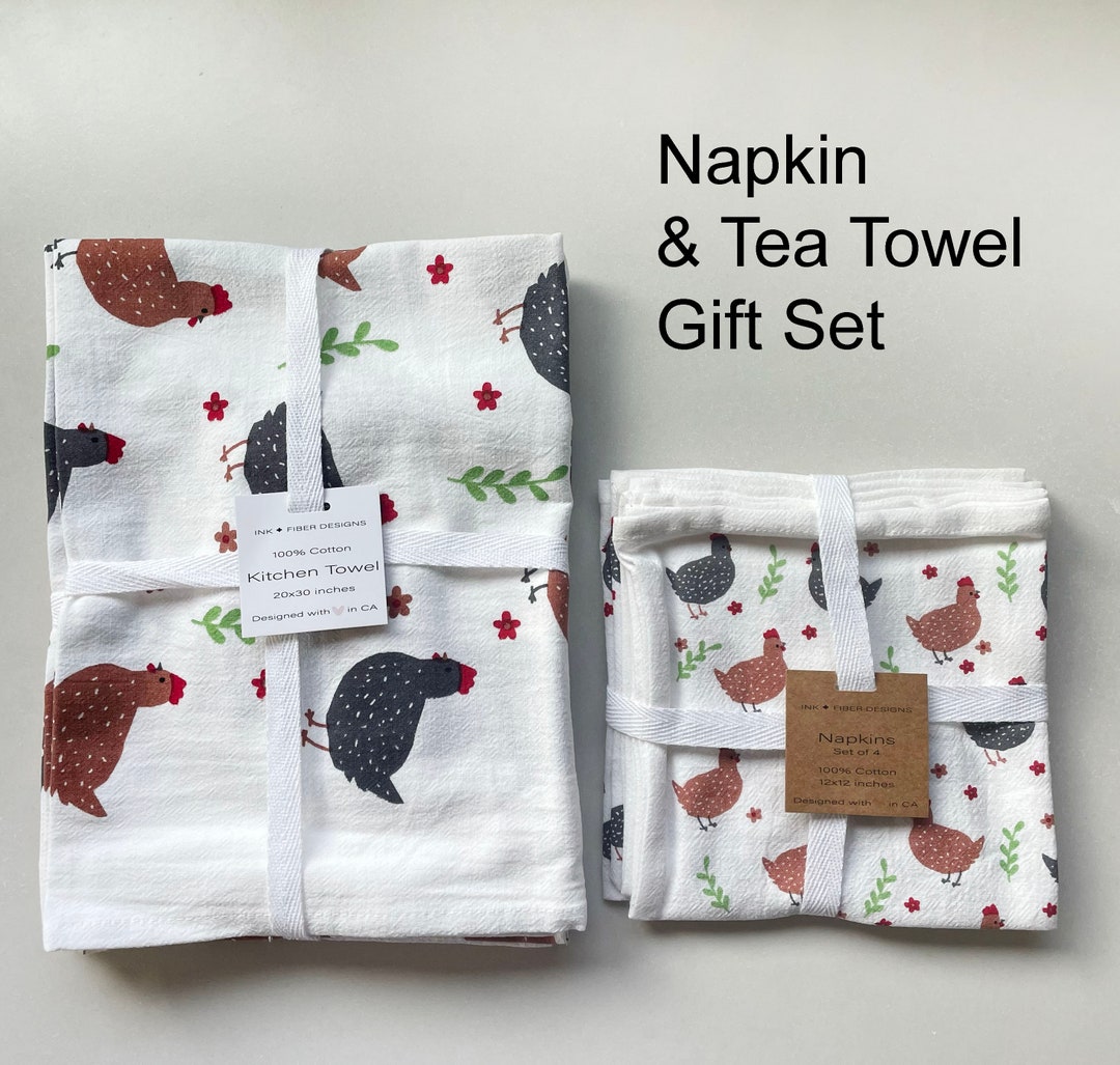 Gift for Chicken Lover Chicken Themed Gifts Tea Towel Gift Set Etsy