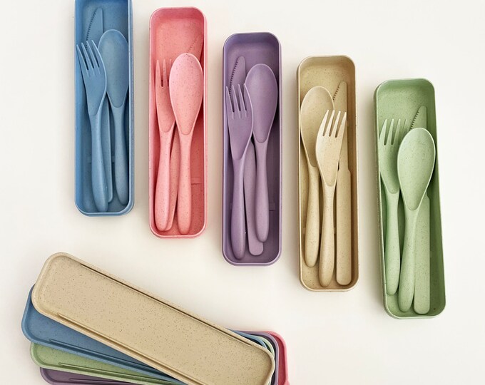 Portable Cutlery Set Reusable Utensil Set Reusable Travel Utensils Eco