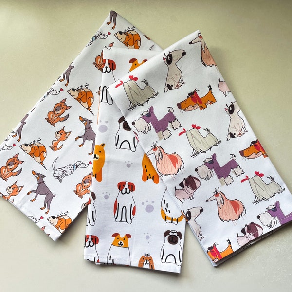 Dog Kitchen Towels Etsy
