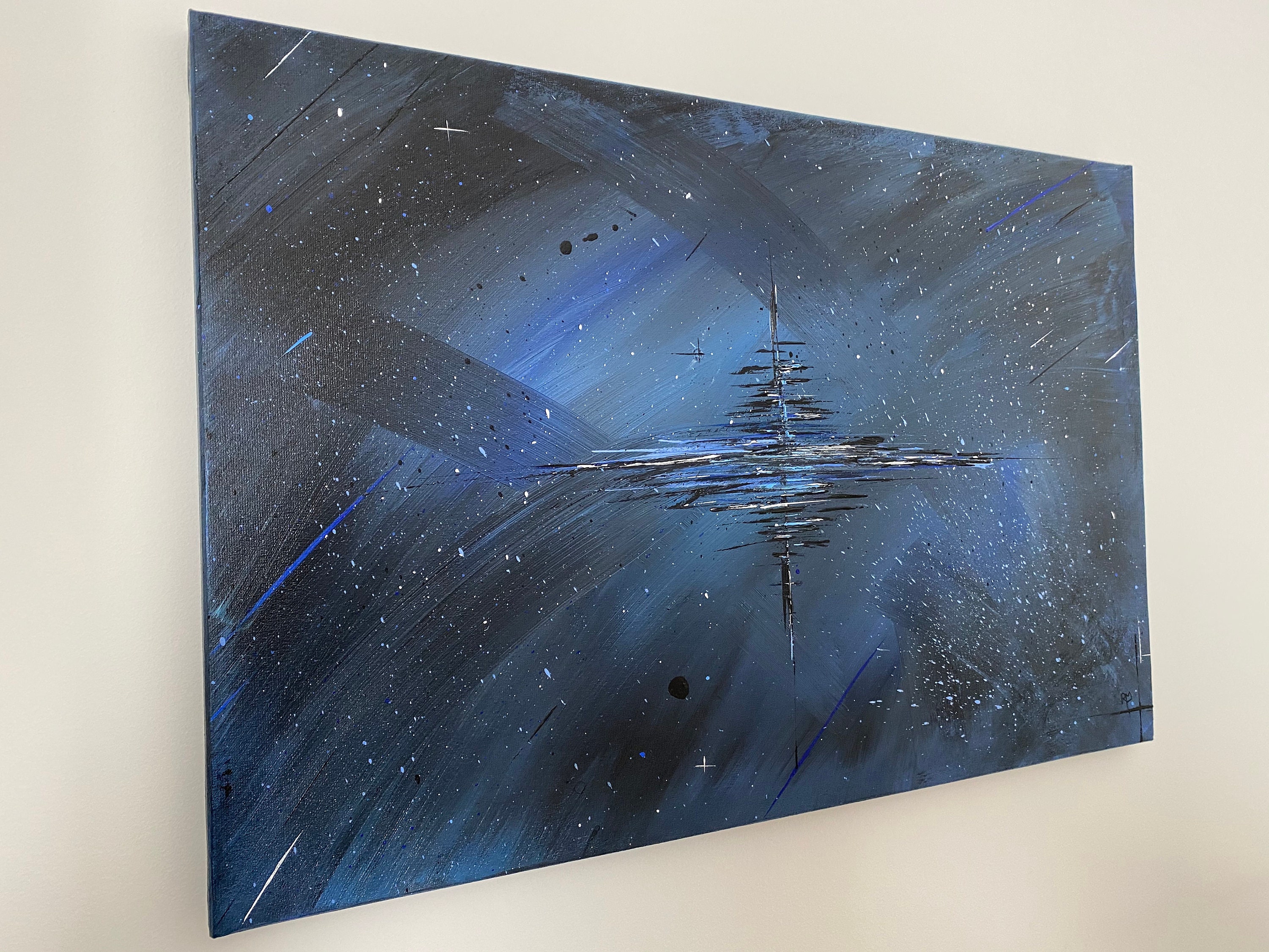 Moderne Tabelle Acrylfarbe Größe 60 cm x 40 cm | Etsy