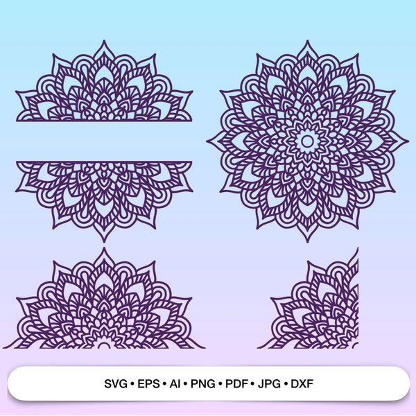 Mandala SVG file for Cricut