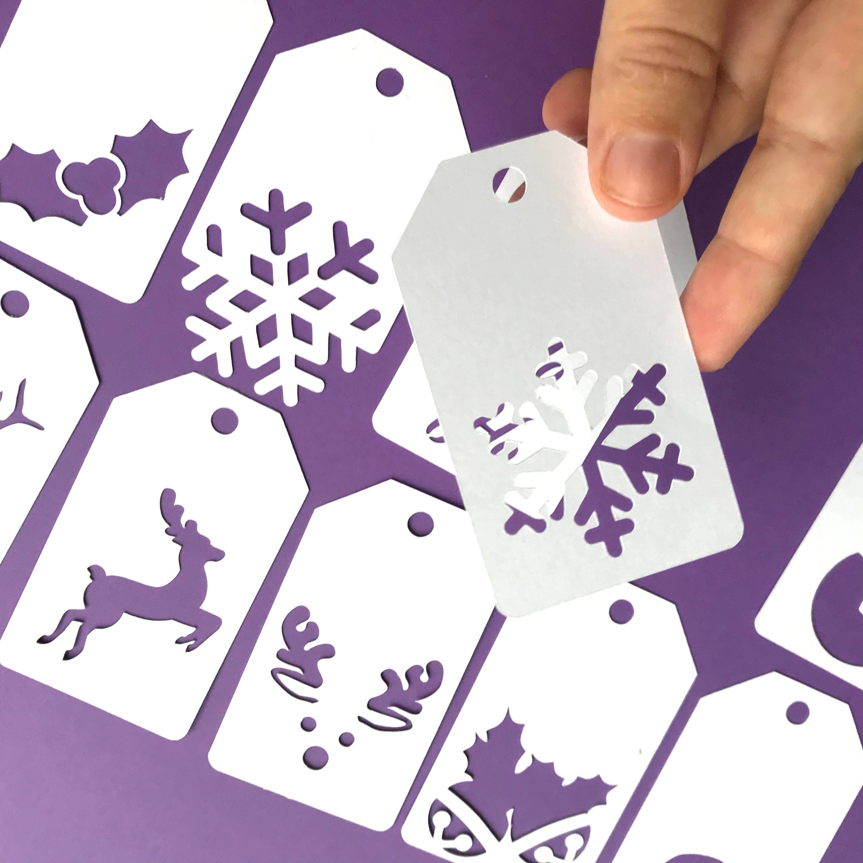 Template Christmas Gift Tags Cricut