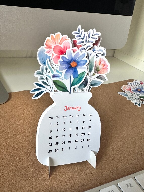 Printable Flowers Desk Calendar 2024, PNG for Cutting Machine, Printable PDF - Etsy Printable Flowers Desk Calendar 2024, PNG for Cutting Machine, Printable PDF - Etsy