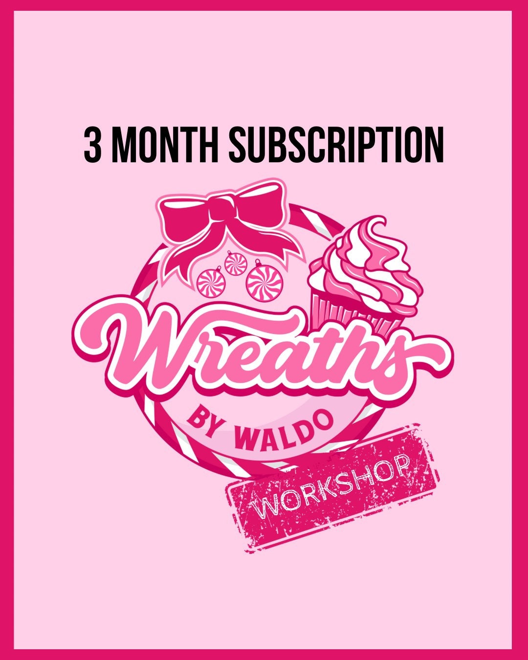 3 Month Subscription Wreaths by Waldo READ DESCRIPTION Etsy