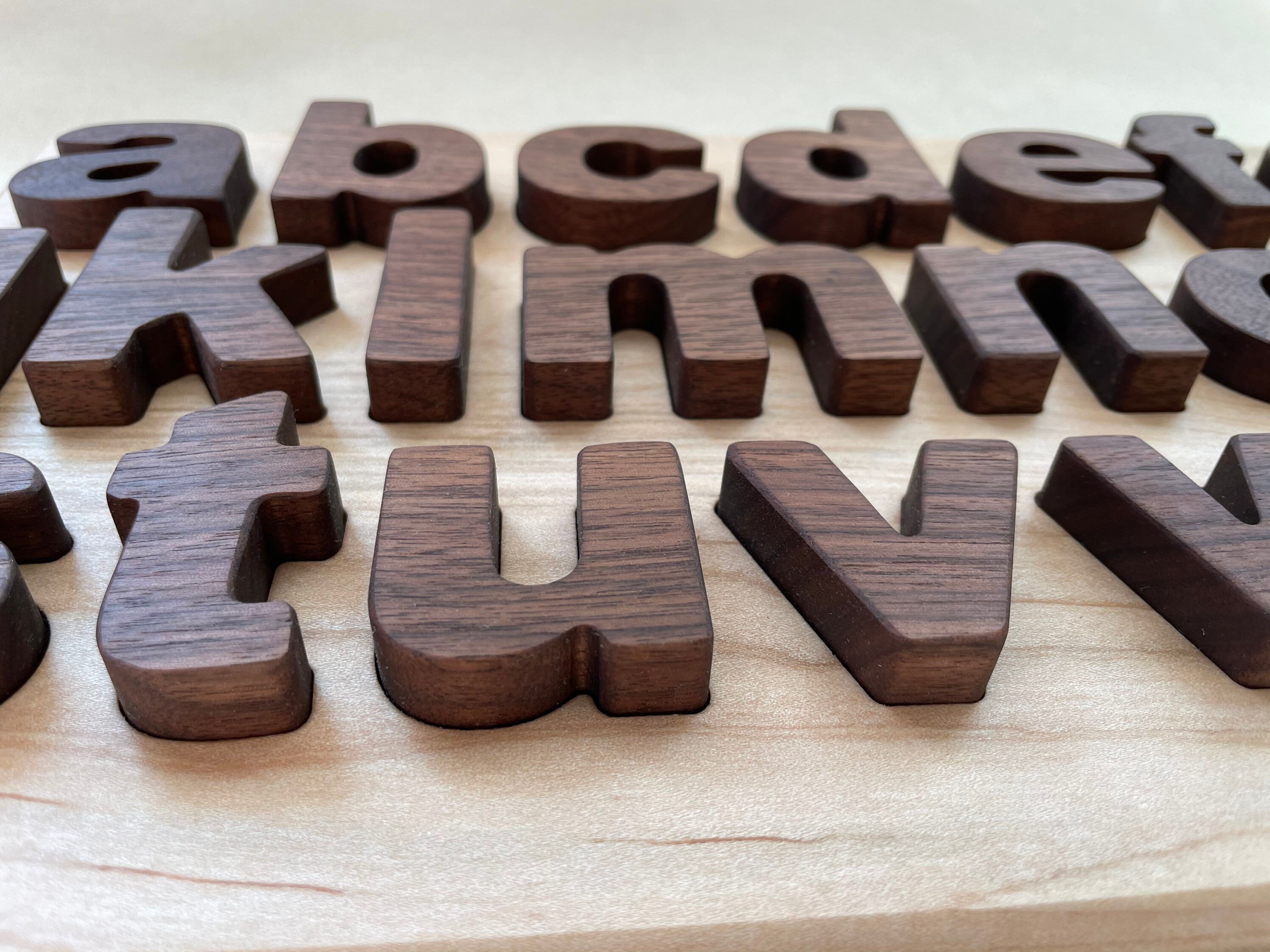Lower Case Hardwood Alphabet Board | Fun and Functional Sensory
