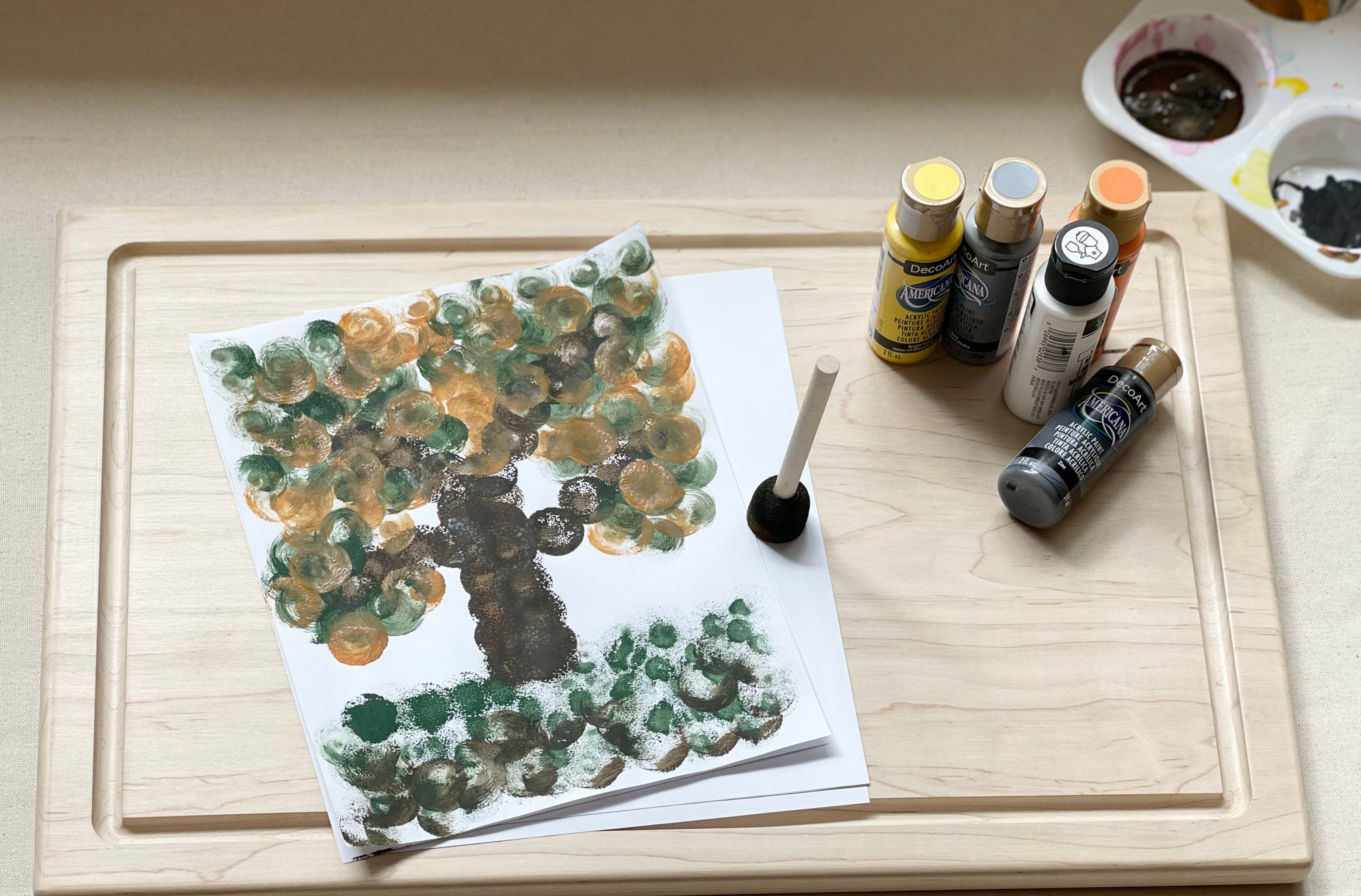 Wooden Craft Board Painting Board Montessori inspired board Etsy