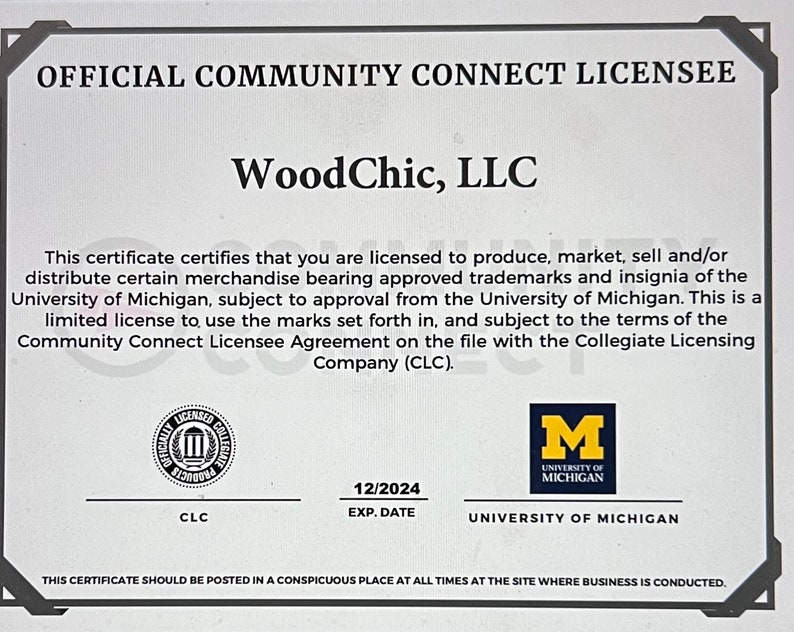 University of Michigan Decorative Wood Tray I Catch All Tray | Alumni Gift | Grad Gift | College Announcement | Custom Engraving bild 10