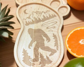 Big Foot Decorative Wood Tray I Wood Serving Tray | Cutting Board | Charcuterie Board | Catch all Tray | Unique Gift