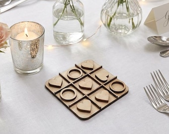 Wedding Favour, Tic Tac Toe Table Game, Children's Wedding Games