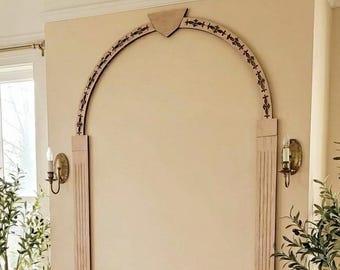 Decorative Wooden Wall Arch, Elegant and Chic Panel for Home Decor